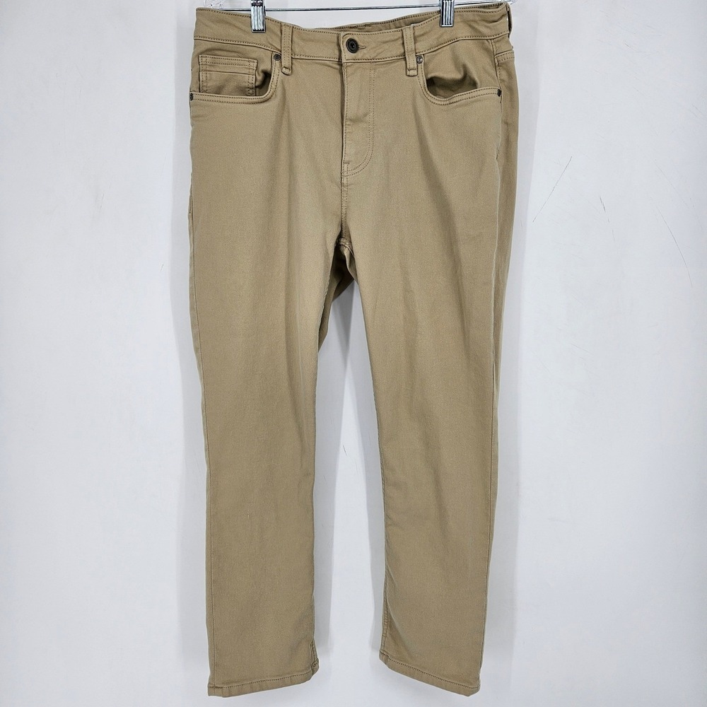 The Perfect Jean NYC Jeans Mens 34x28 Slim Fit Pants Stretch TPJ Tan Denkhaki